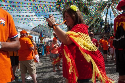 Espanha x Holanda - Festa da torcida em Salvador