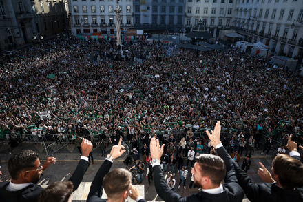 As imagens da receção do Sporting na CM Lisboa
