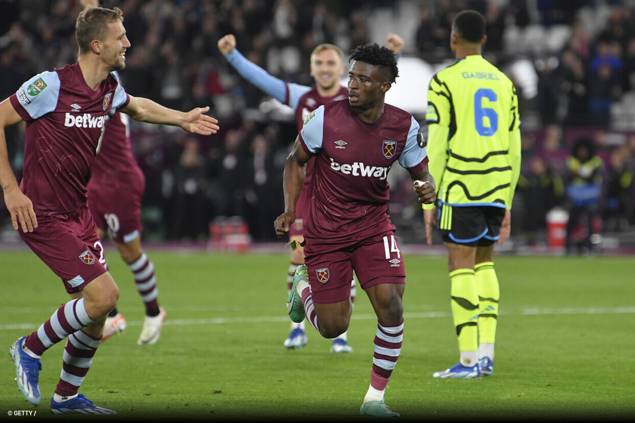 West Ham 3-1 Arsenal: Brilliant Hammers dump below-par Gunners out of  Carabao Cup to advance to quarter-finals - Eurosport